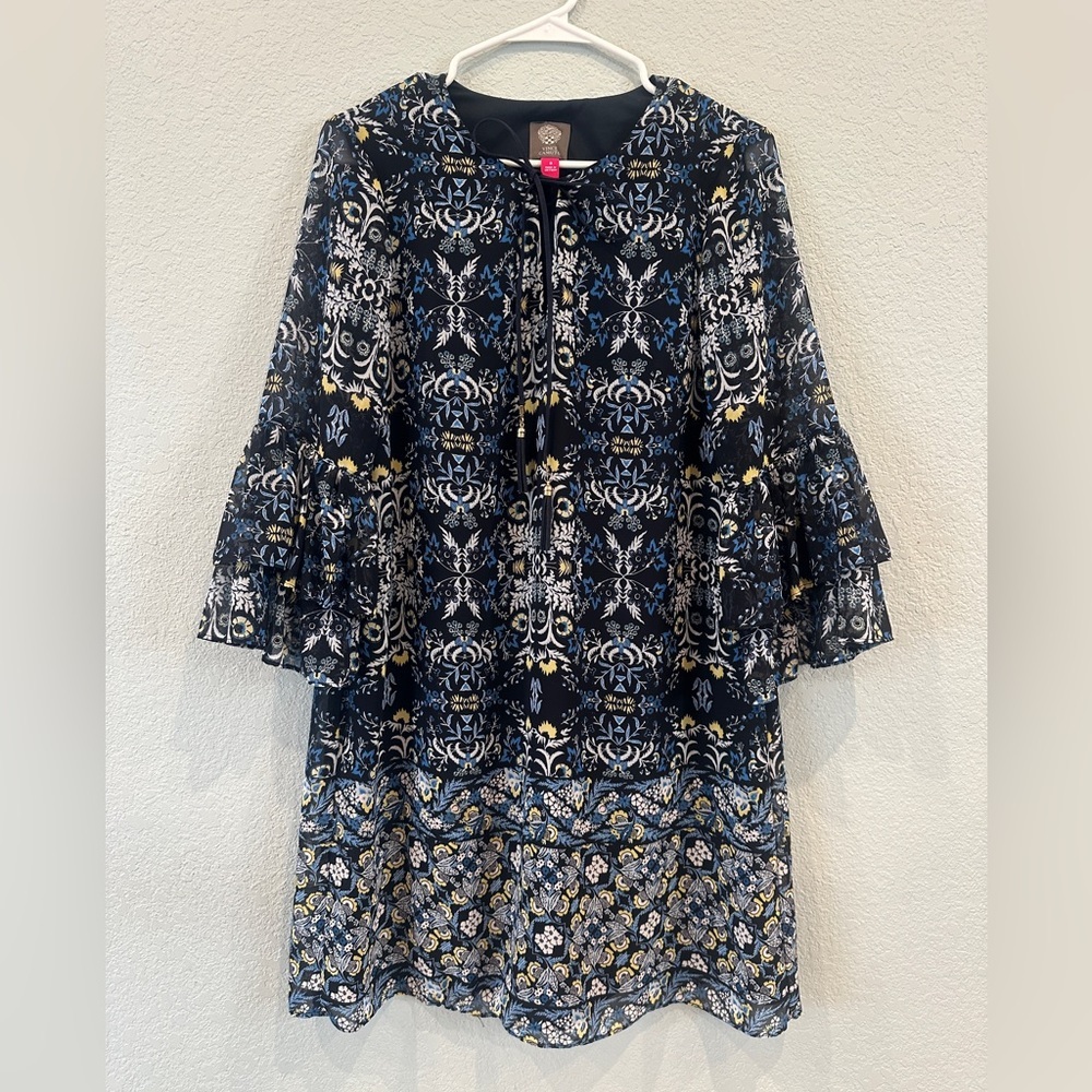 Like New Vince Camuto Dress - 8 Navy Floral